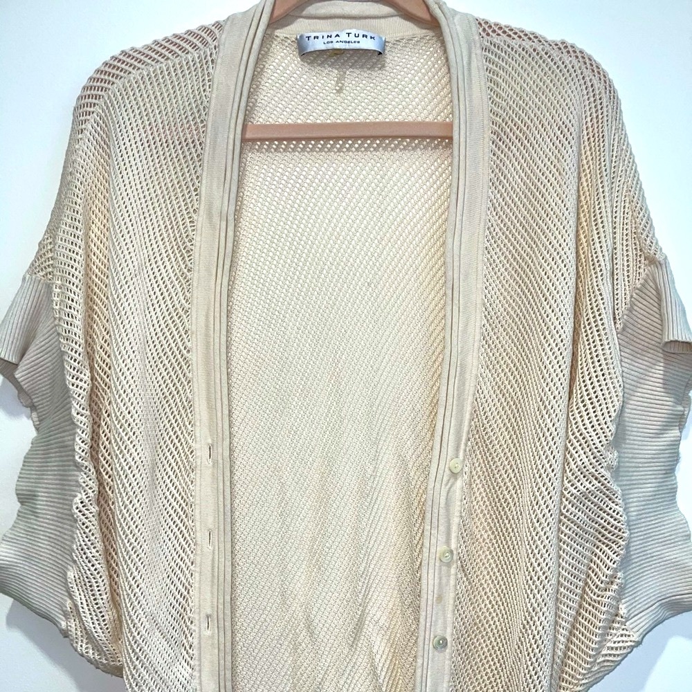 Trina Turk Cardigan  Light Cream